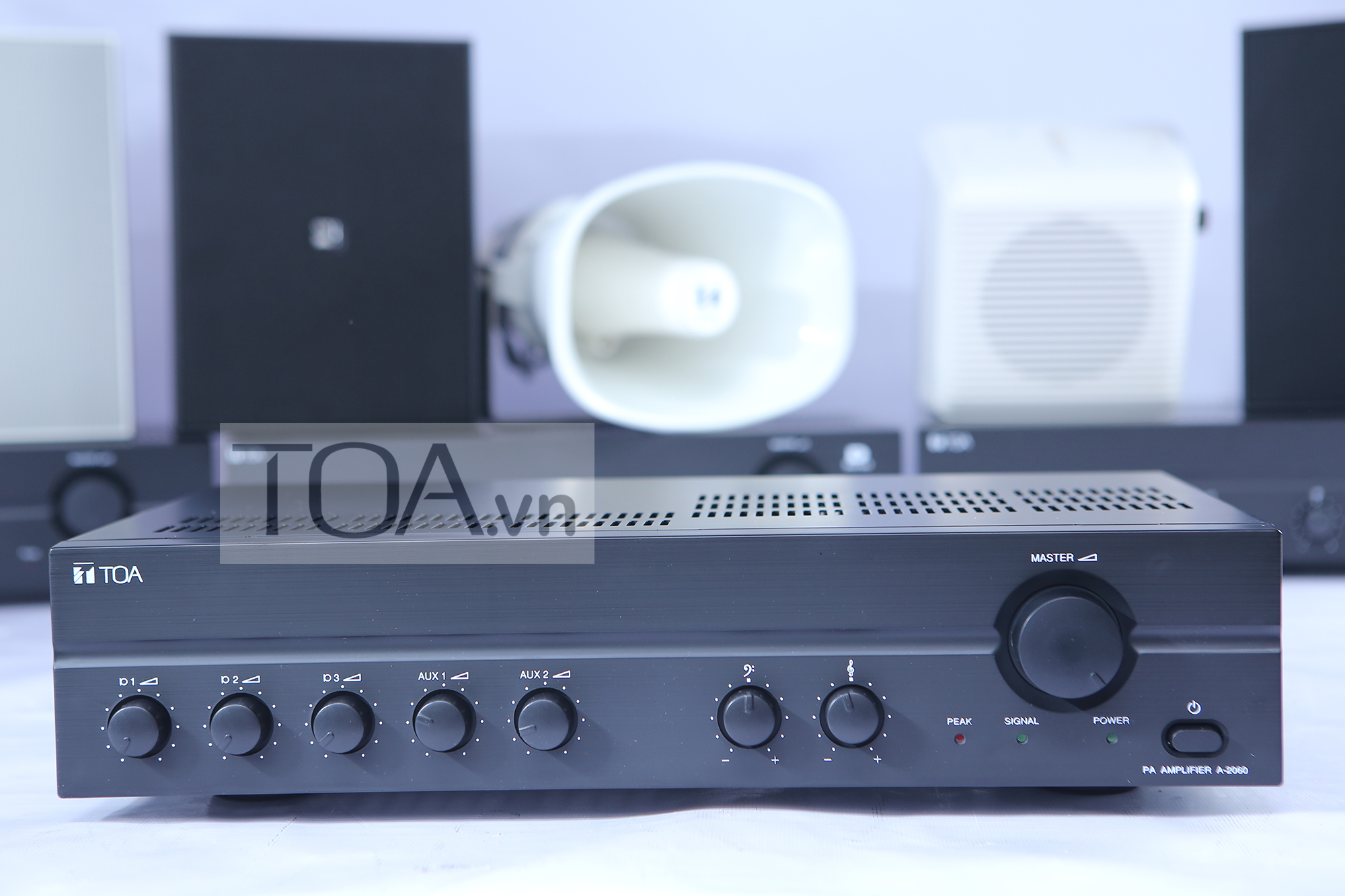 Toa A-2060 H, Amply tăng âm truyền thanh 60W, âm thanh thông báo, hội trường quán cafe