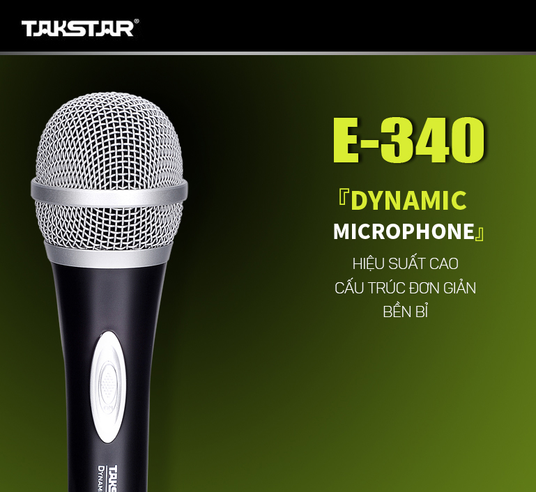 Mic có dây Takstar E-340