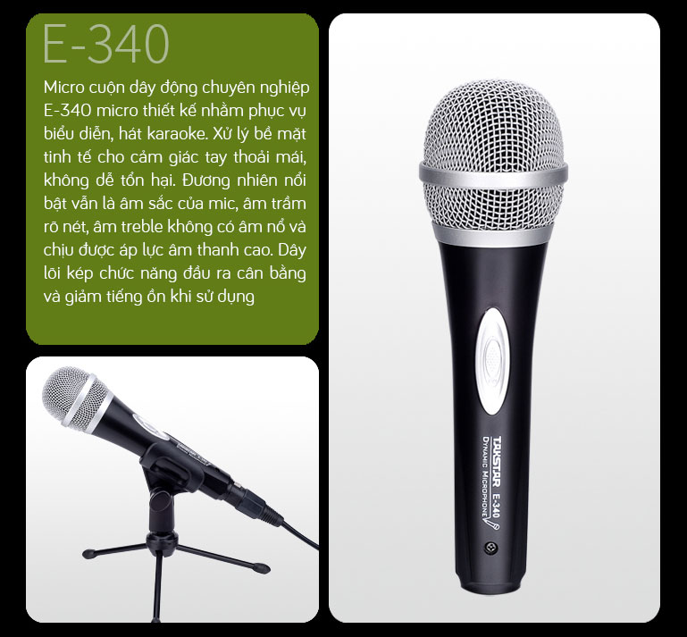 Mic có dây Takstar E-340