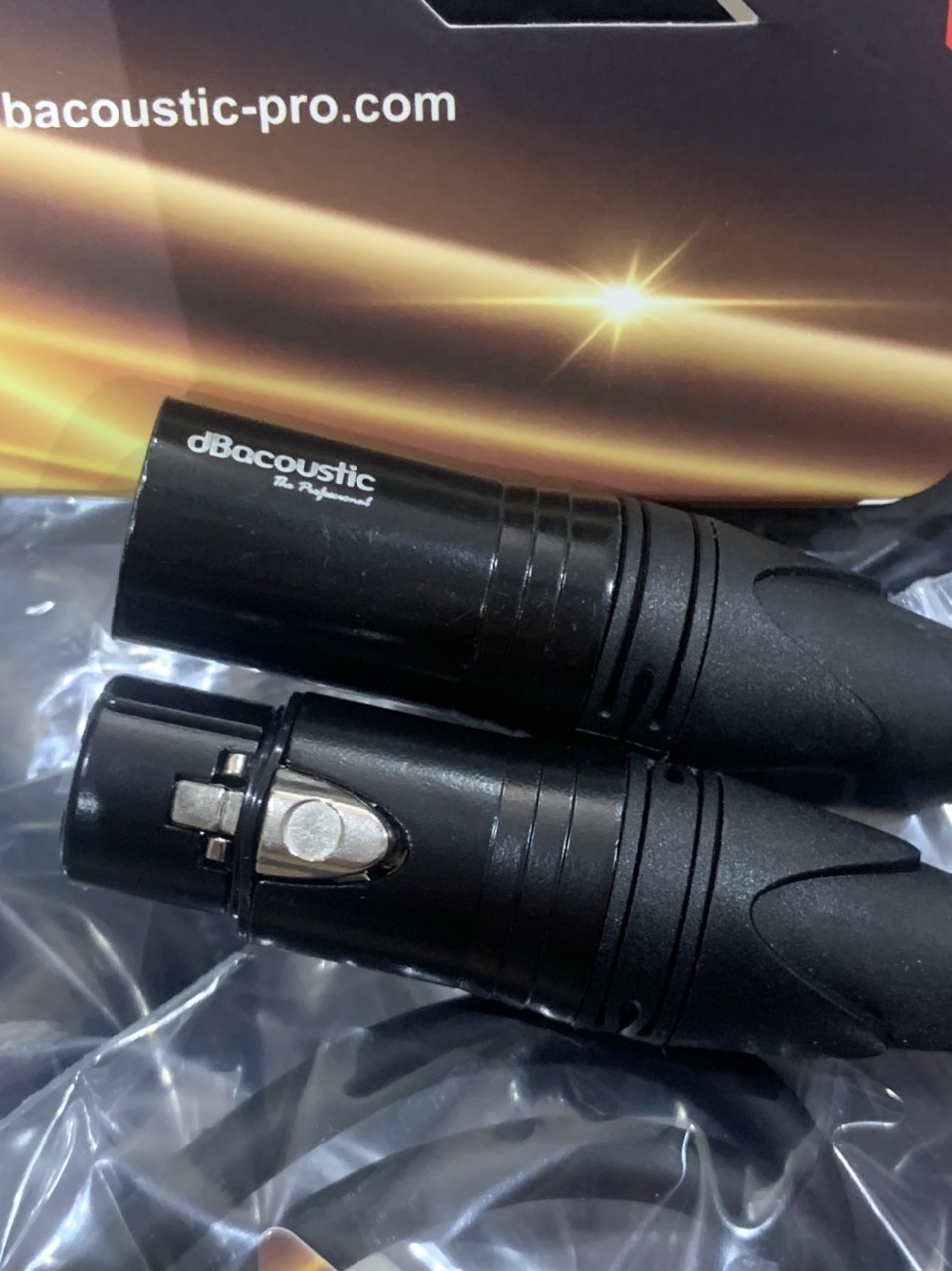 Dây canon dbacoutic, dây canon đực cái dài 0.8m, dây audio cao cấp dành cho dàn âm thanh