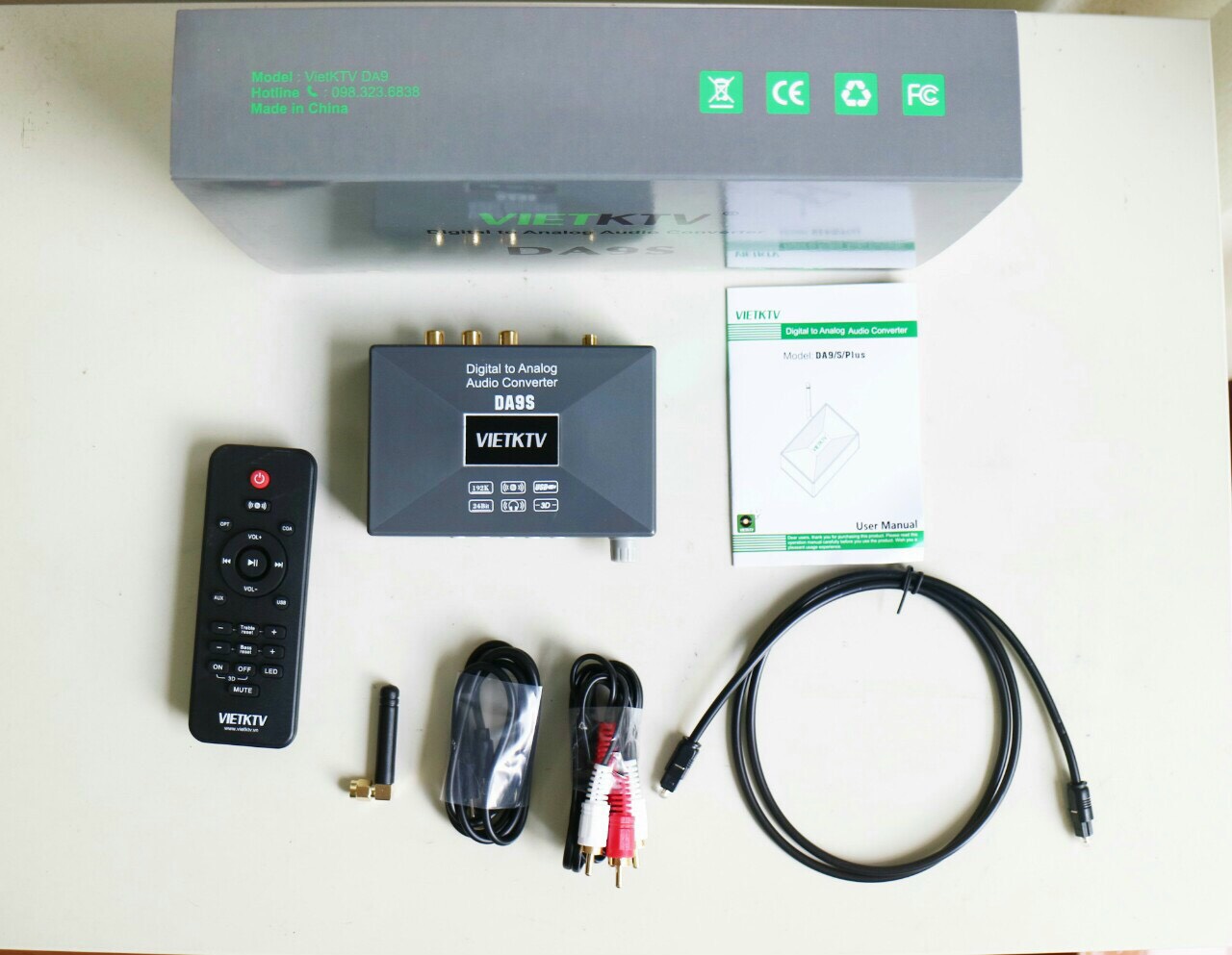 VIETKTV DA9S - DAC GIẢI MÃ ÂM THANH OPTICAL TỐT NHẤT 2022, Chuyển đổi âm thanh cao cấp