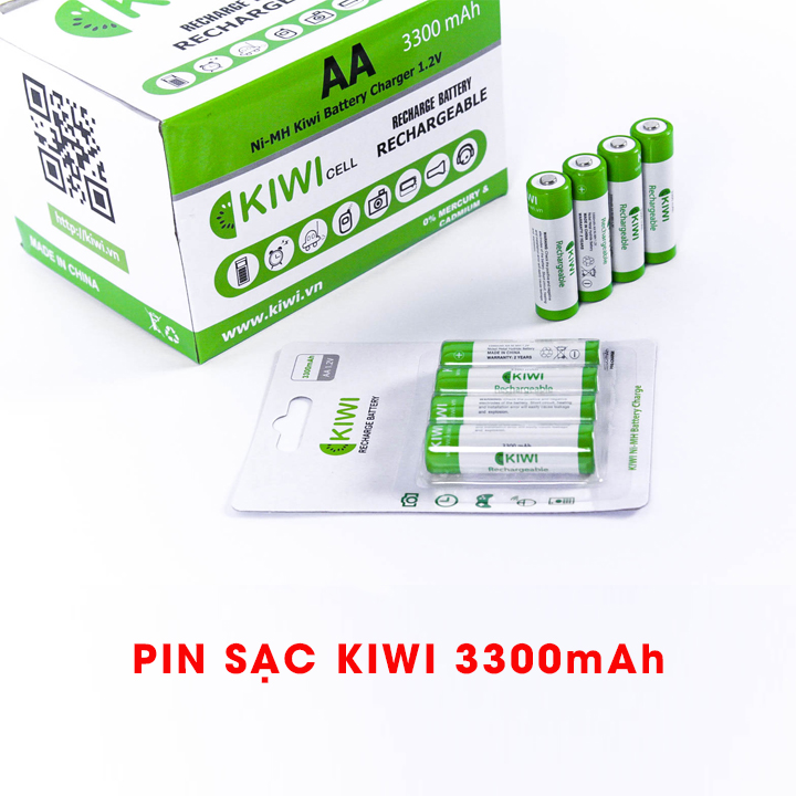 Combo dock sạc kèm pin Kiwi 3300mAh [Chính hãng]