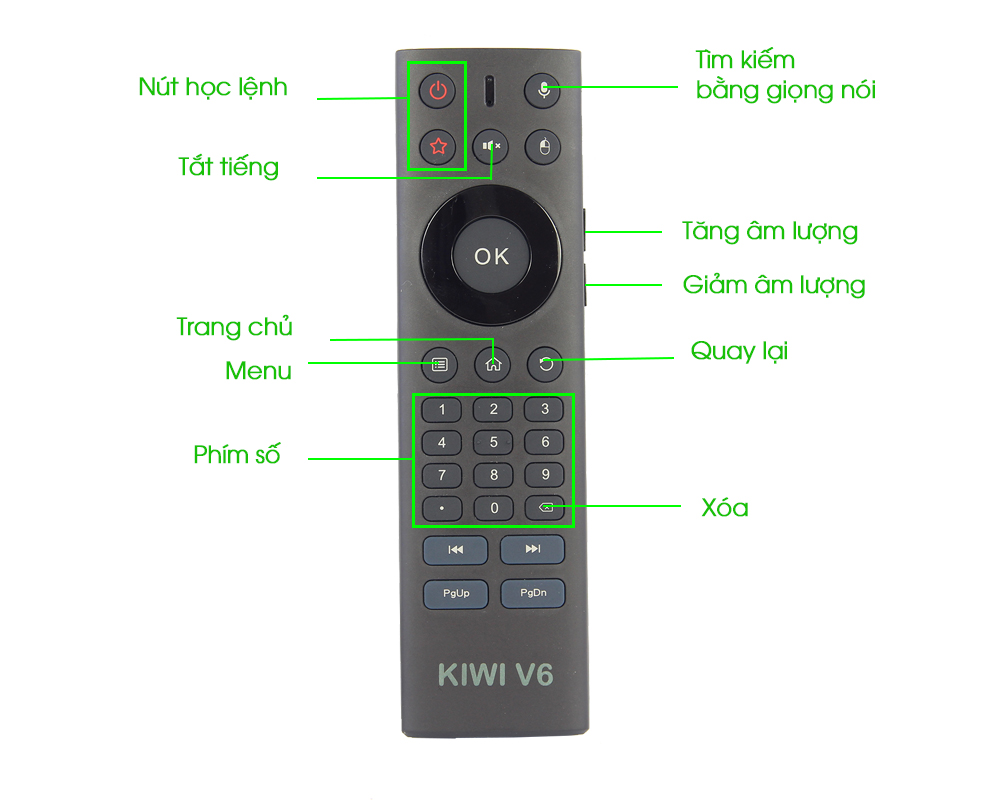 Air Mouse Key Kiwi V6 Voice