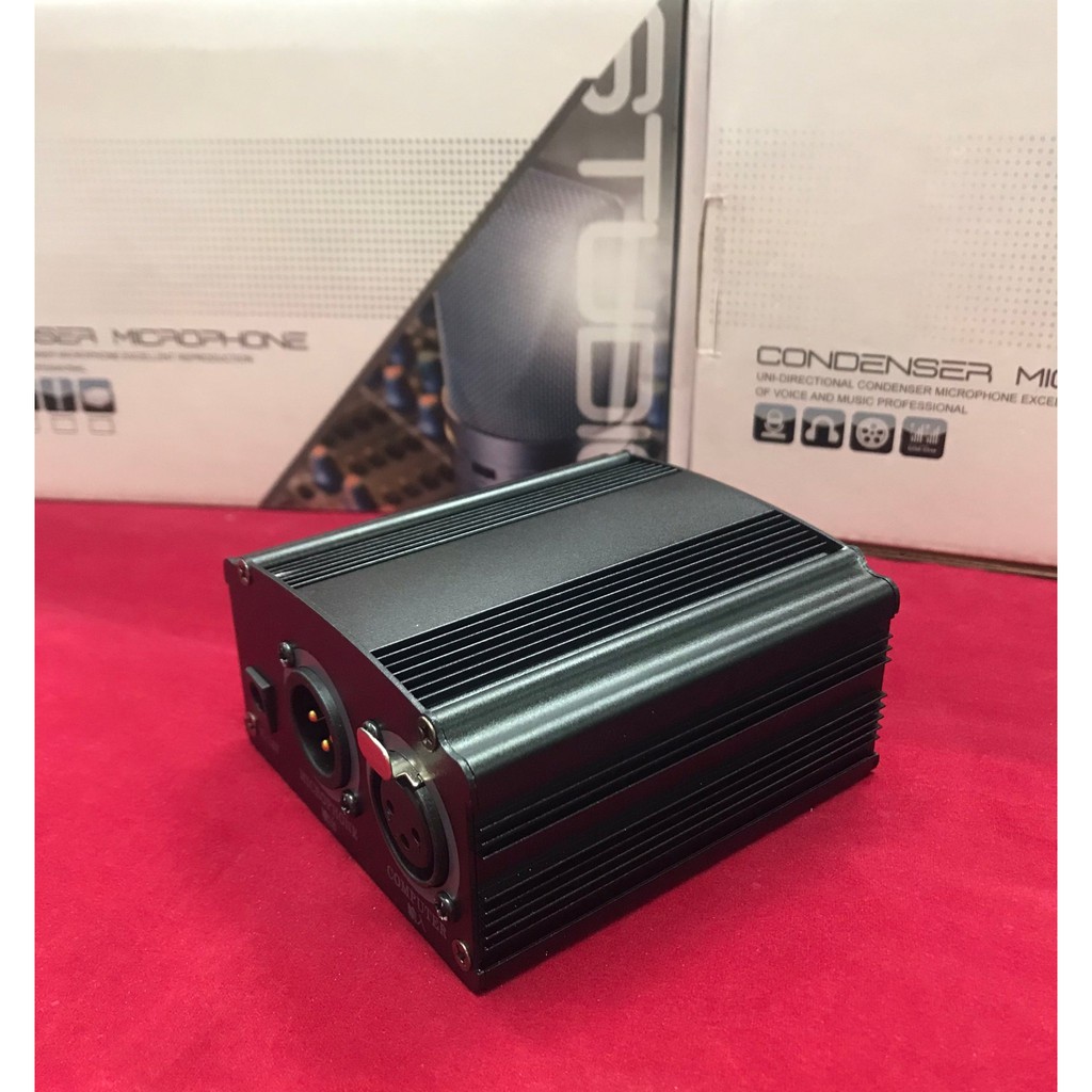 Nguồn Phantom 48V dành cho micro Condenser PC K200-K320-K600. Míc dùng nguồn 48V, mic thu âm