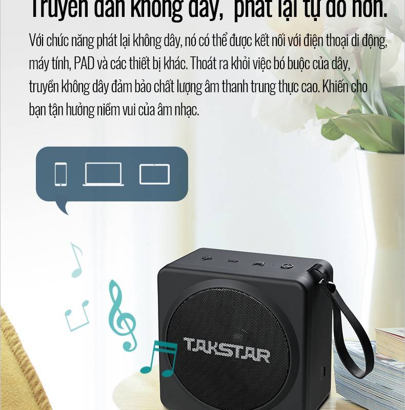 Máy trợ giảng không dây Takstar E261W kèm mic cầm tay, công suất lớn 25W, hỗ trợ Bluetooth, tiếng trong & sáng, loa trợ giảng E261W chính hãng Takstar, bảo hành 12 tháng