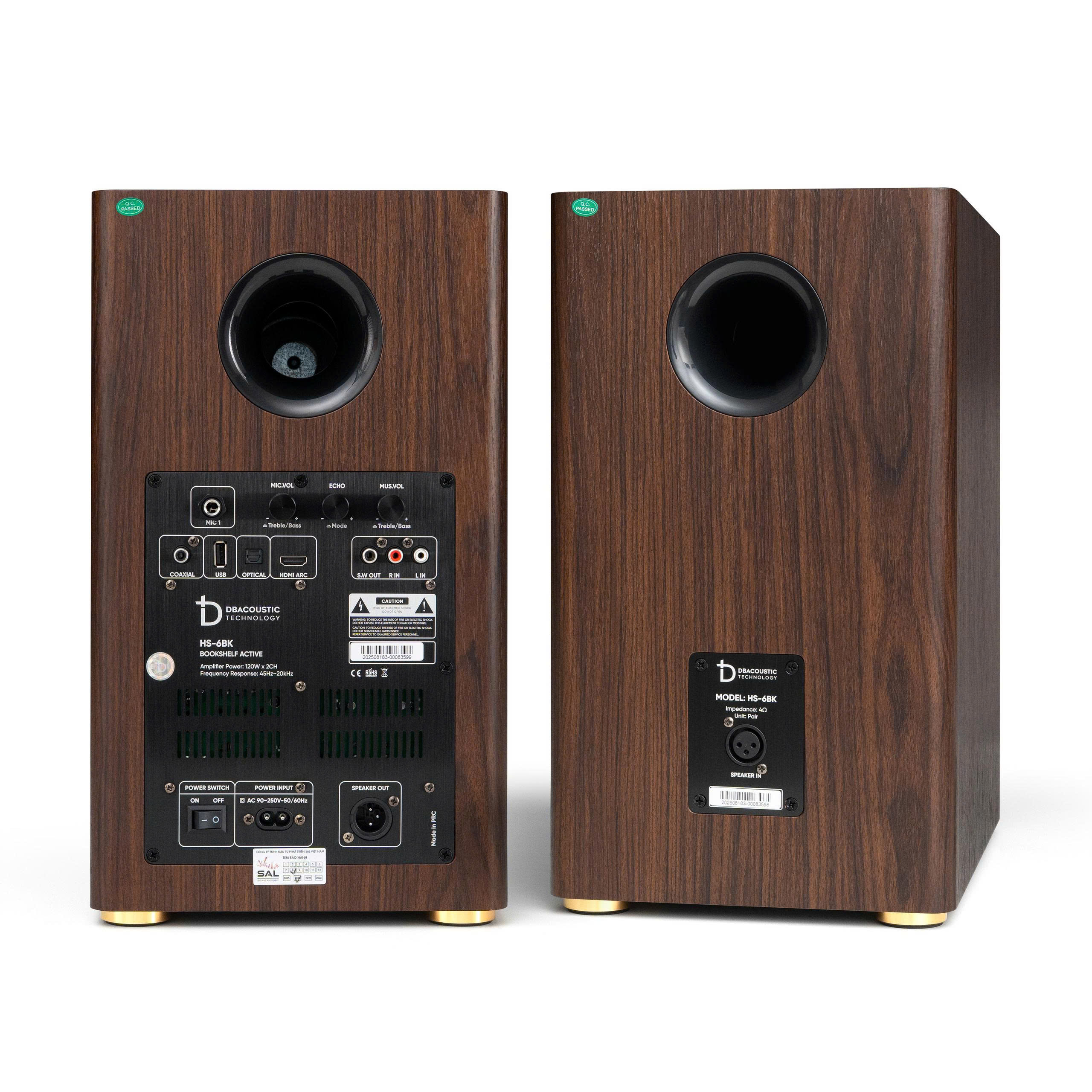 Loa Bookshelf Active HS-6BK