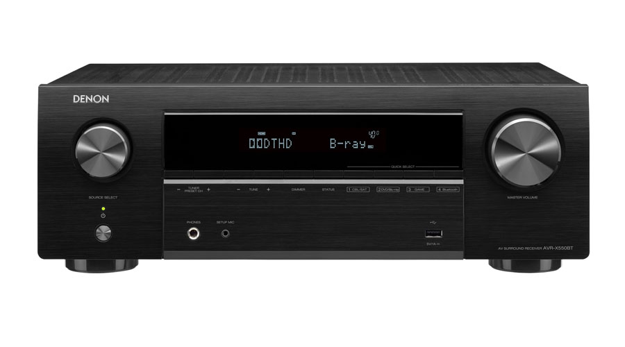 Ampli Denon AVR X550BT, ampli xem phim nghe nhạc cao cấp