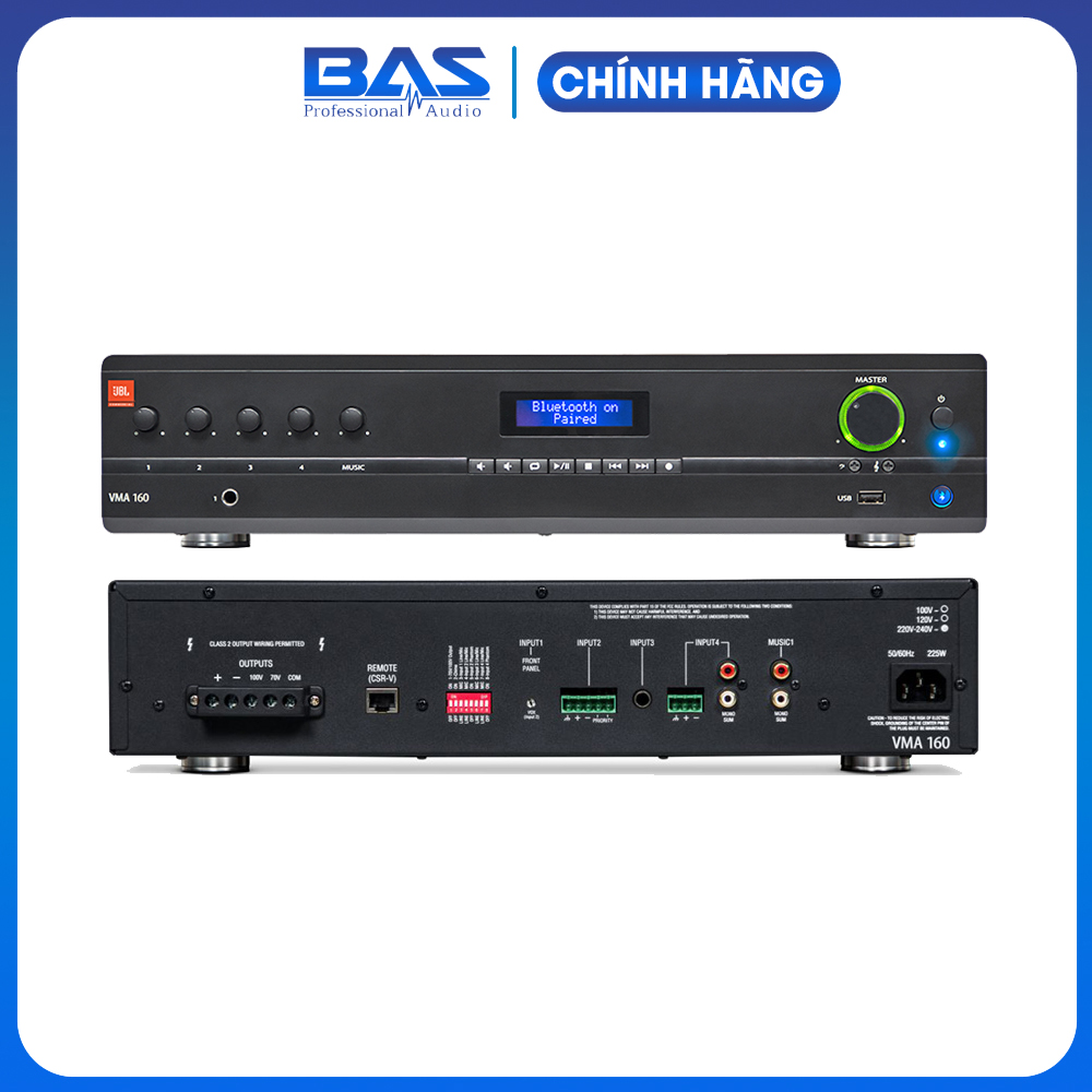 Amply JBL VMA 160, amplifier bluetooth công suất 60W