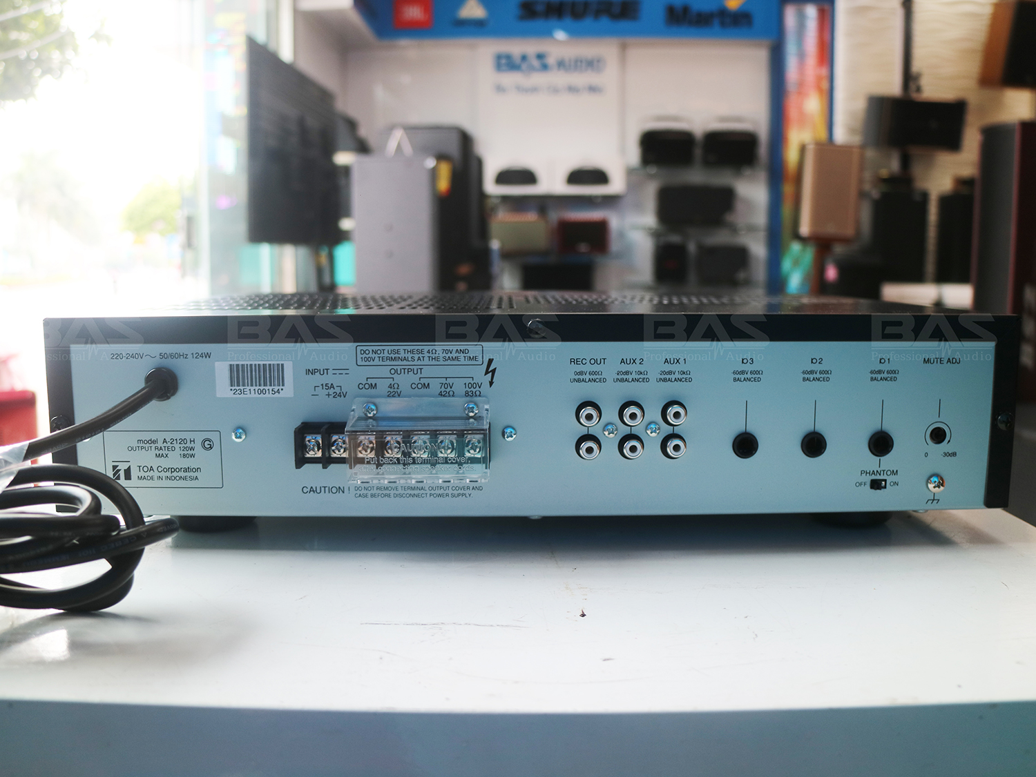 Amply Toa A 2120 công suất 120W, tăng âm truyền thanh liền mixer