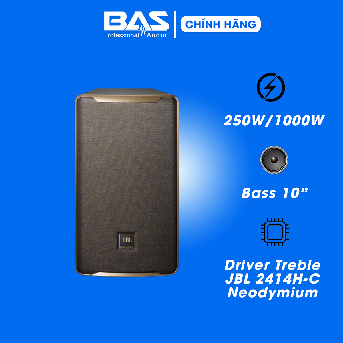 Loa JBL D Plus, Bass 25cm, Công suất 250W