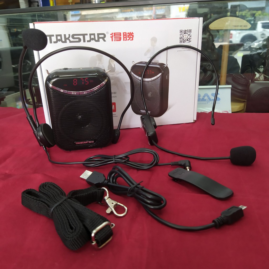 [ Chính Hãng ] Máy trợ giảng Takstar E190M kèm 2 micro không dây và có dây