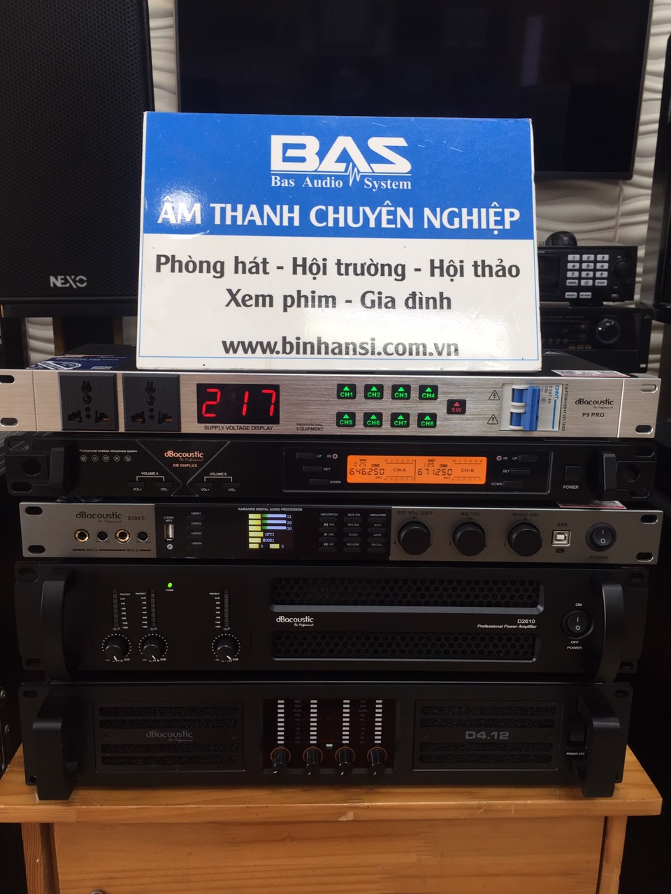 Công suất 4 kênh dBacoustic D4.12 800W/CH - hàng nhập khẩu chính hãng