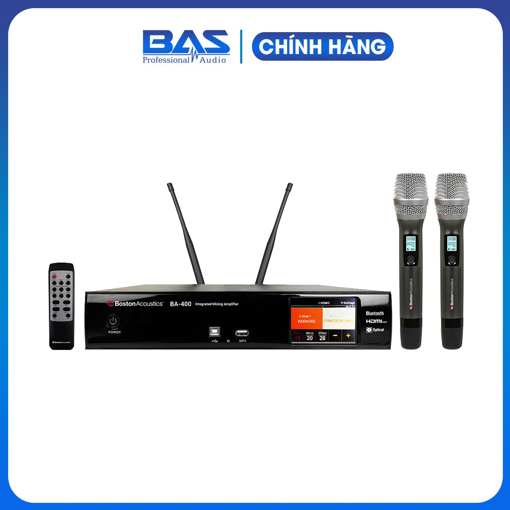 Công suất liền vang liền micro Boston Acoustics BA400, Ampli Karaoke kỹ thuật số