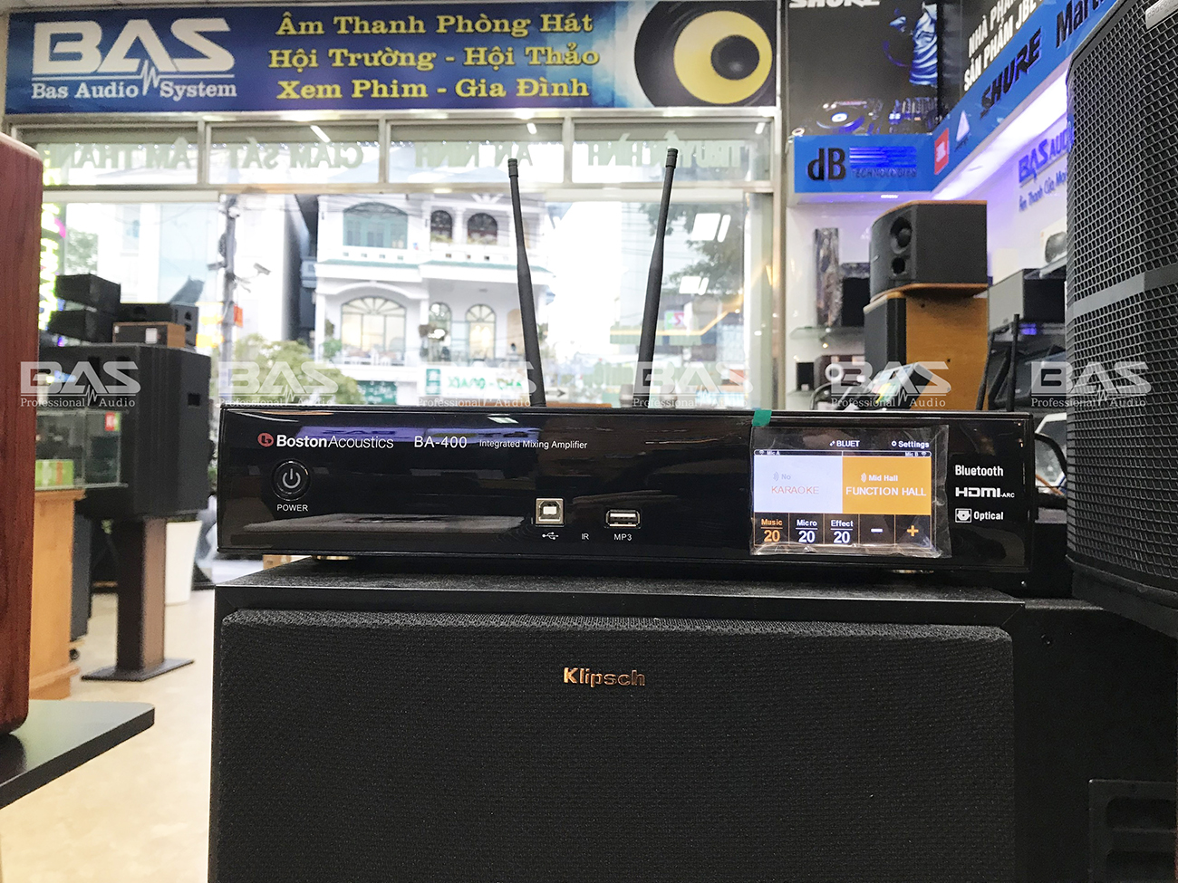 Công suất liền vang liền micro Boston Acoustics BA400, Ampli Karaoke kỹ thuật số