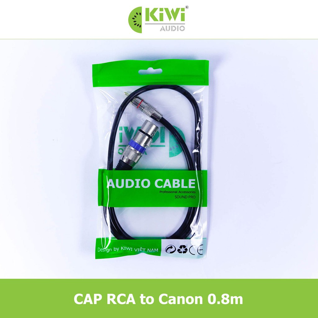 Dây RCA to canon âm Kiwi CR0.8