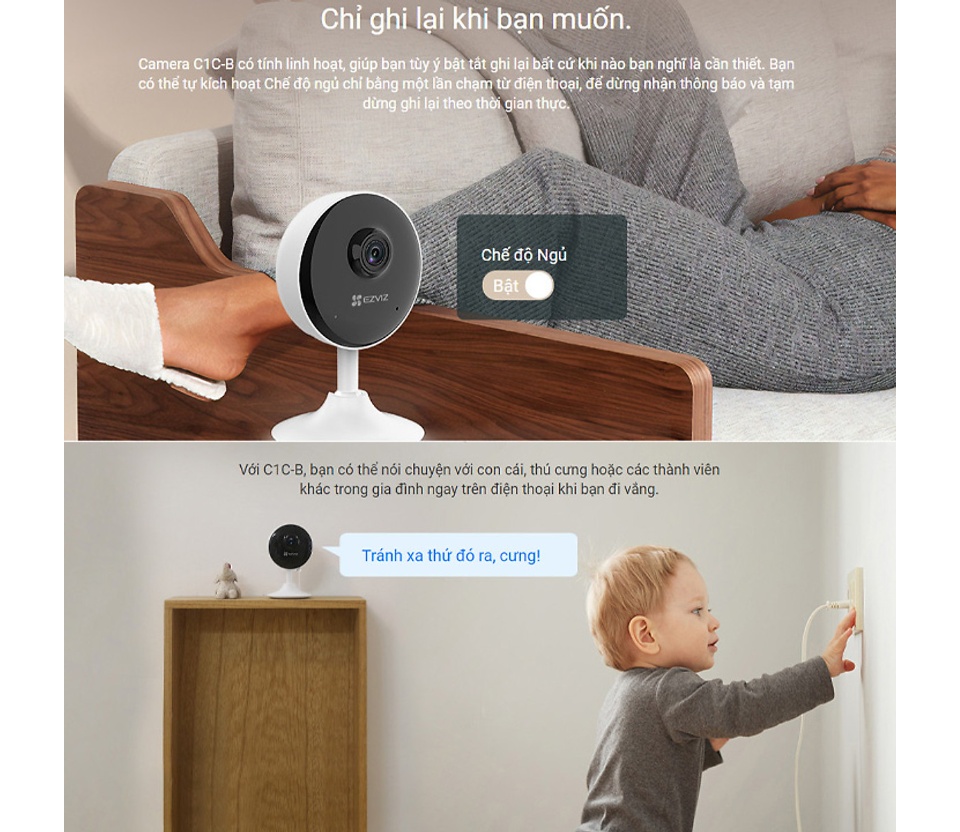Camera IP wifi EZVIZ CS-C1C 2MP 1080P