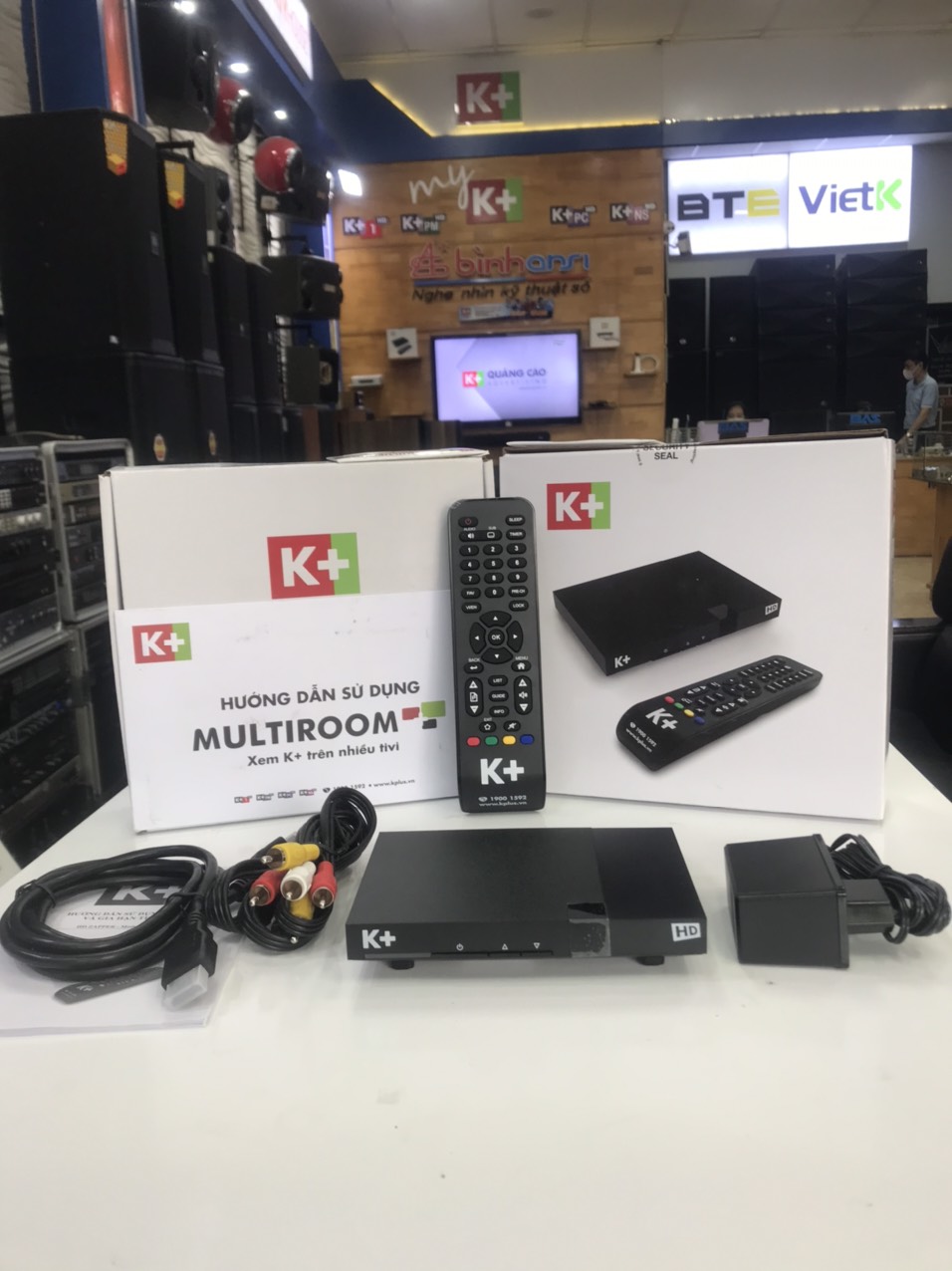 Bộ thuê bao phụ K+ Multiroom tự lắp đặt đơn giản. Truyền Hình K+ Bình Ansi (50k/tháng)