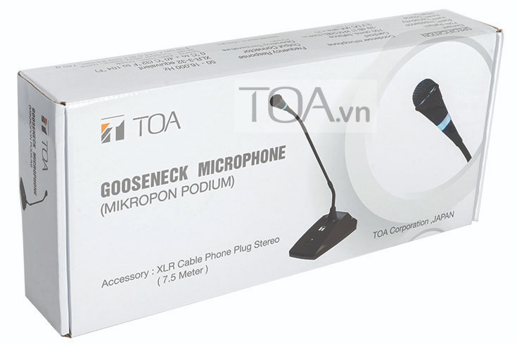 mic cổ ngỗng Toa EM 380AS, mic độ nhạy cao dành cho hội họp, nhà thờ