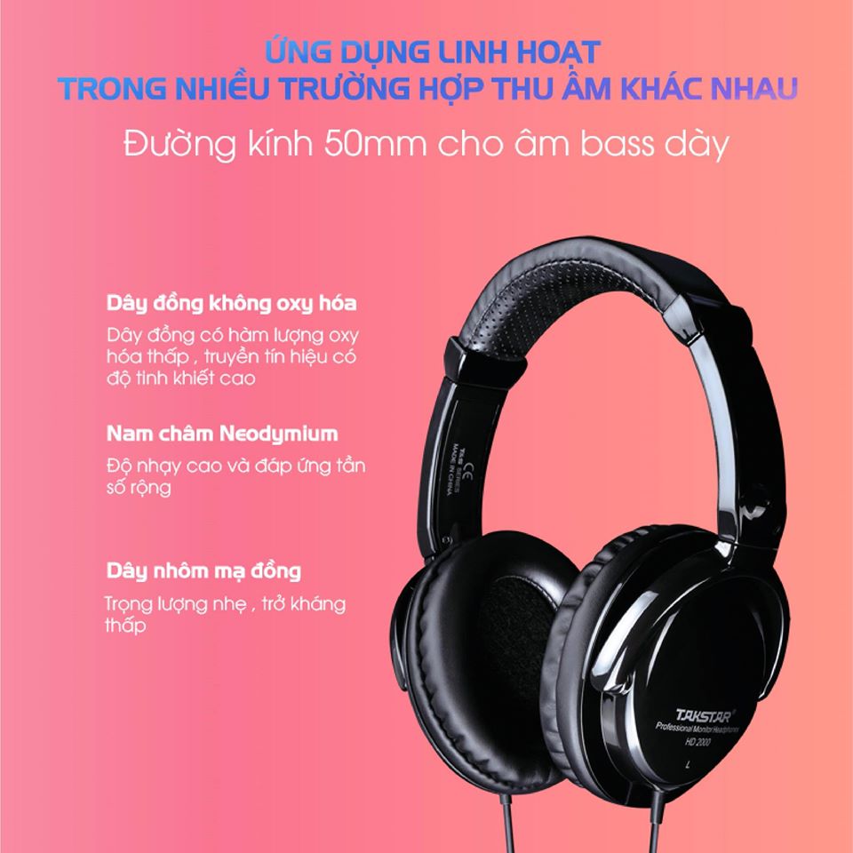 Tai nghe kiểm âm Takstar HD2000