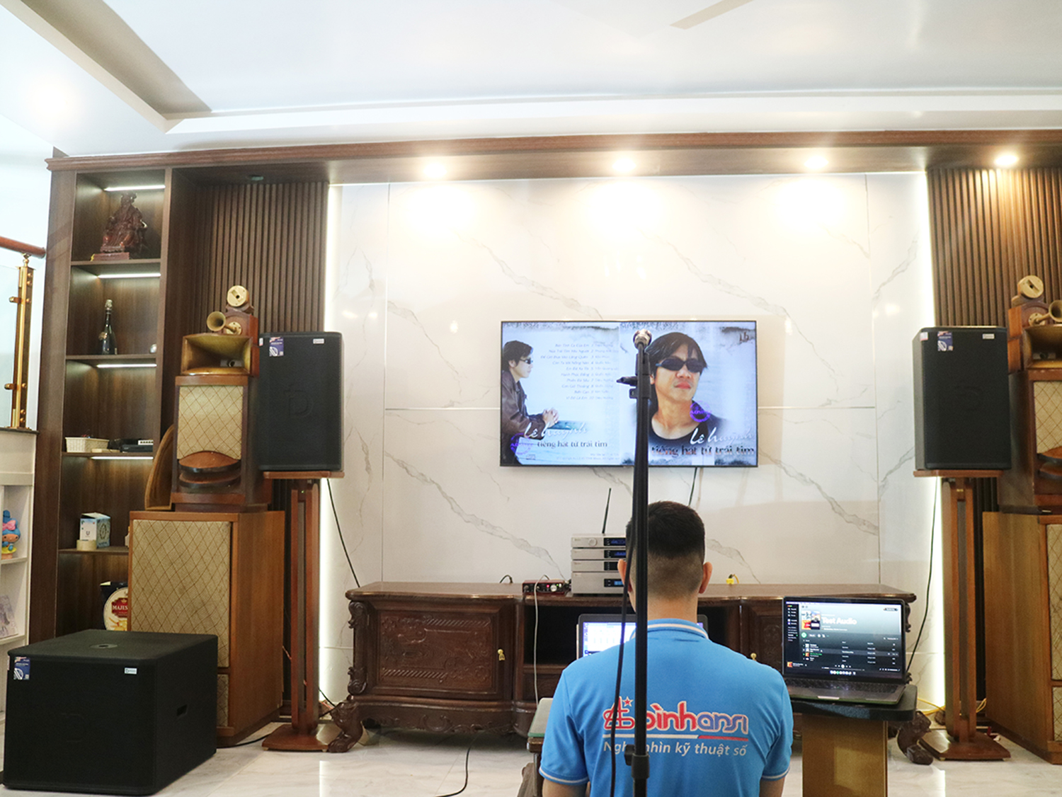 Chân loa gỗ 1m2, 1m, 80cm, kệ để loa gỗ sồi cao cấp