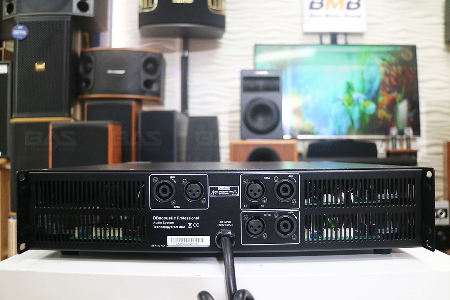 Công suất 3 kênh dBacoustic EA3106 Premium, 2x600W+1x1000W, Class H