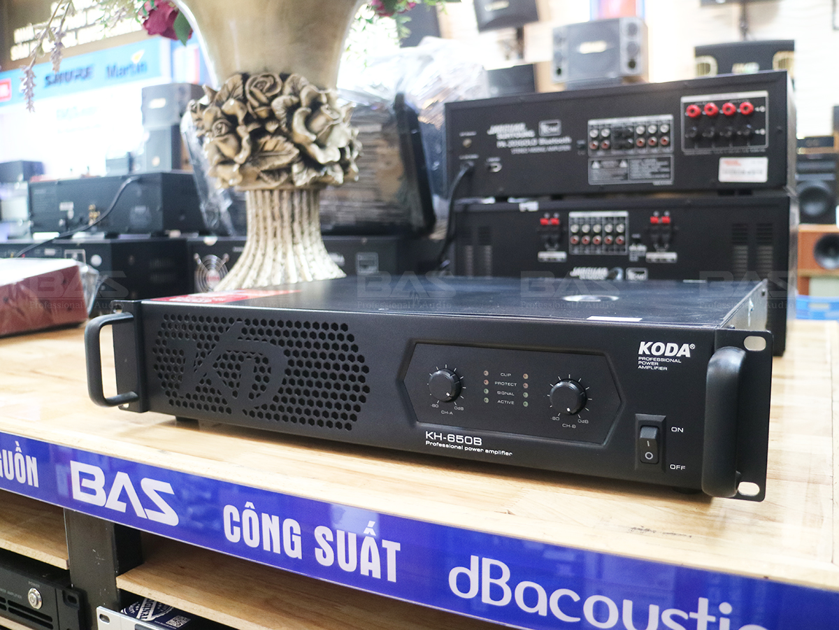 Công suất KODA KH 650B, cục đẩy 2 kênh 650W/CH