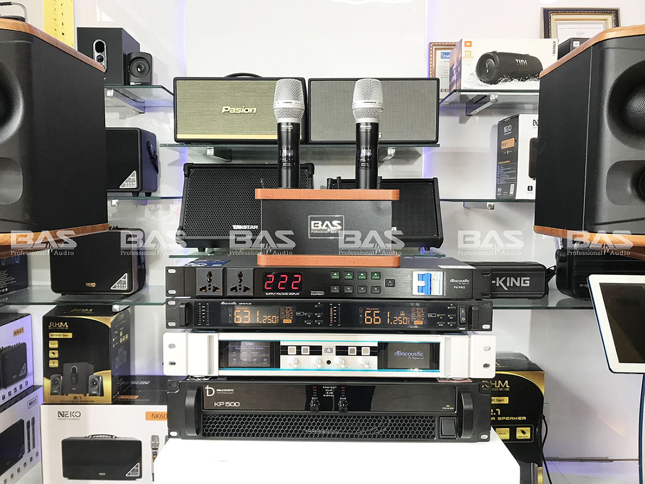 Công suất dBacoustic KP500, cục đẩy 2 kênh cho dàn karaoke gia đình