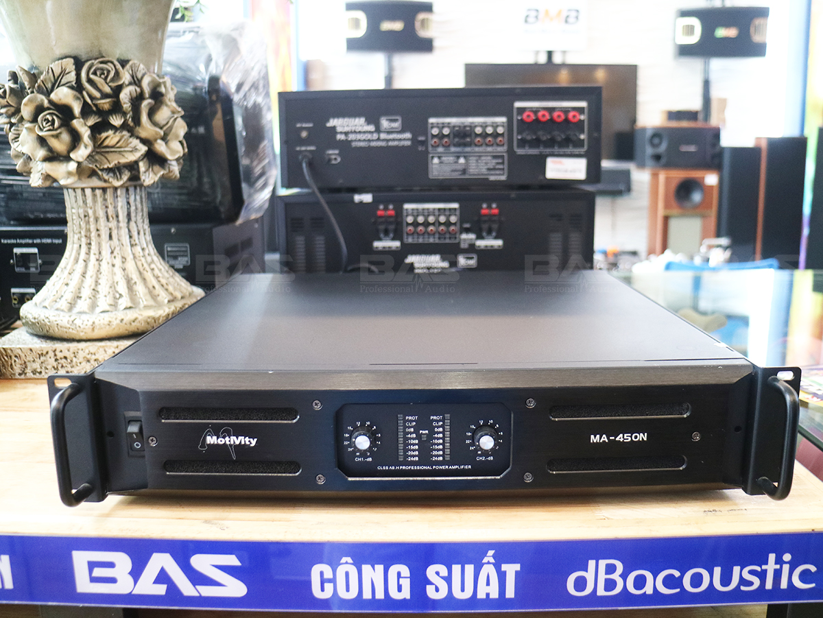 Công suất Motivity MA 450N, đẩy 2 kênh cho dàn karaoke
