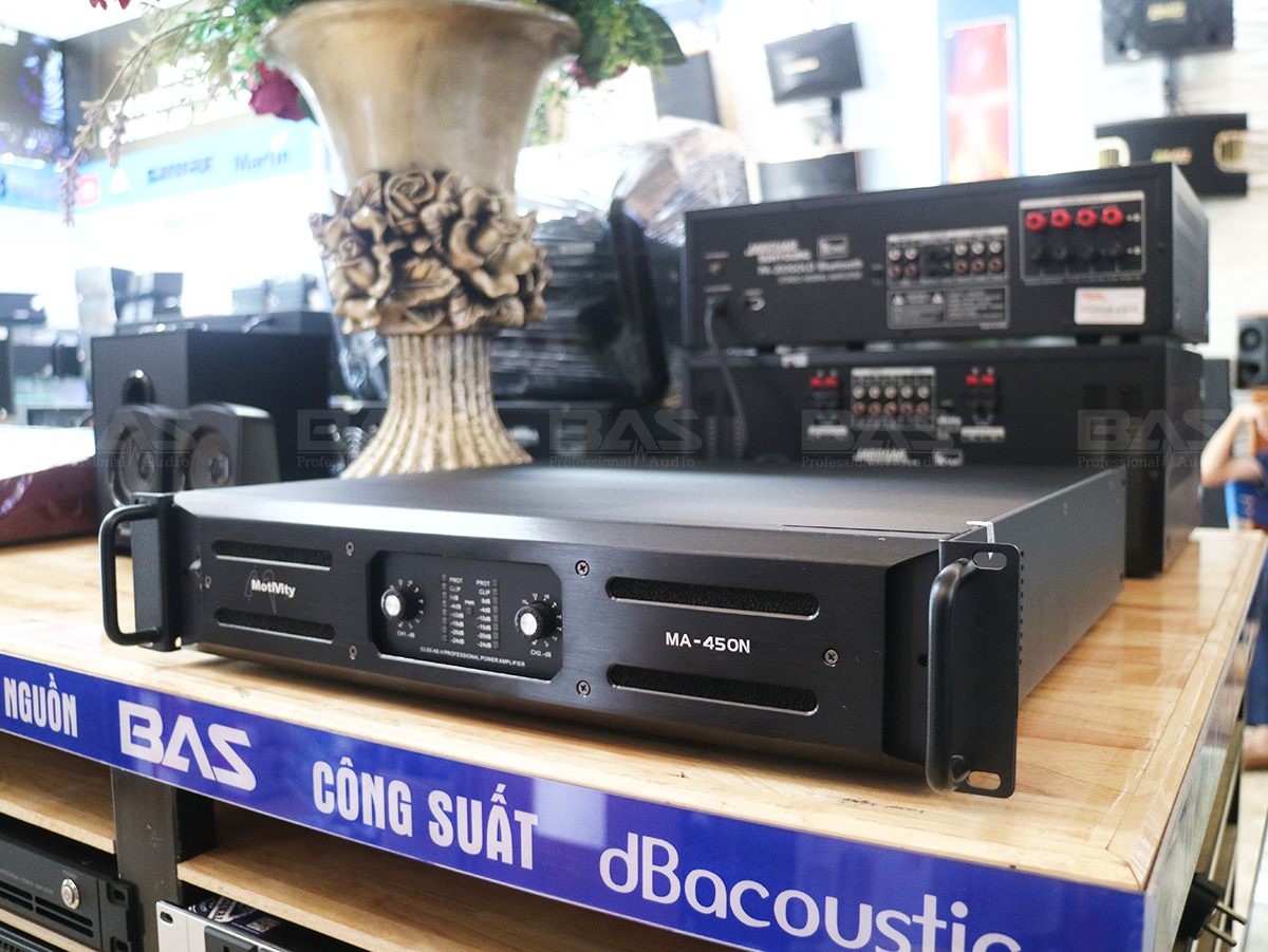 Công suất Motivity MA 450N, đẩy 2 kênh cho dàn karaoke
