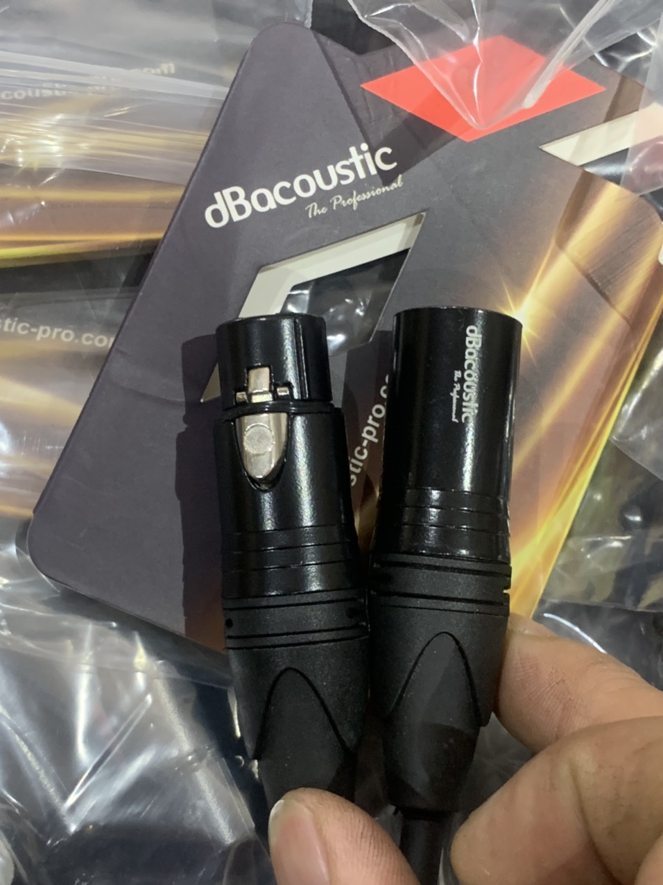 Dây canon dbacoutic, dây canon đực cái dài 0.8m, dây audio cao cấp dành cho dàn âm thanh