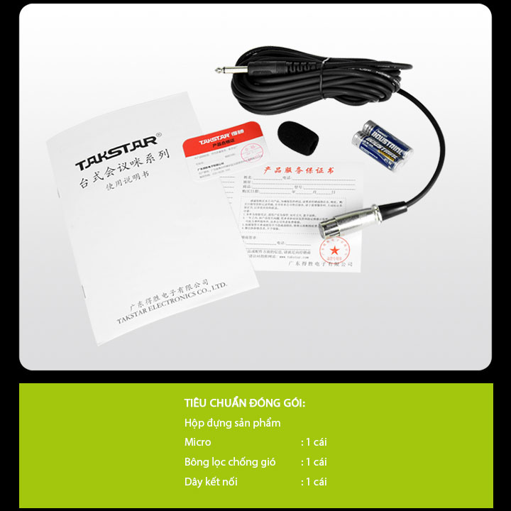 Micro hội nghị hội thảo có dây Takstar MS 118