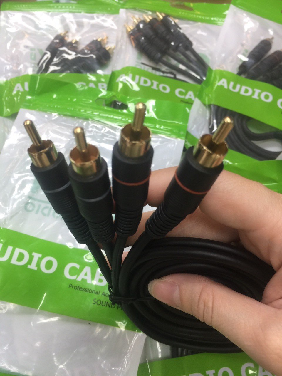 Dây kiwi 2RCA ra 2RCA, dây 2av ra 2av lõi đồng