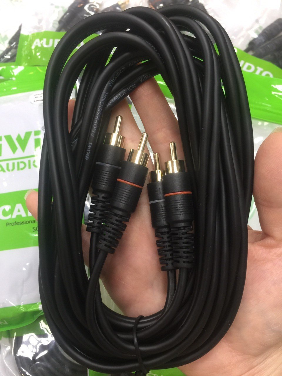 Dây kiwi 2RCA ra 2RCA, dây 2av ra 2av lõi đồng