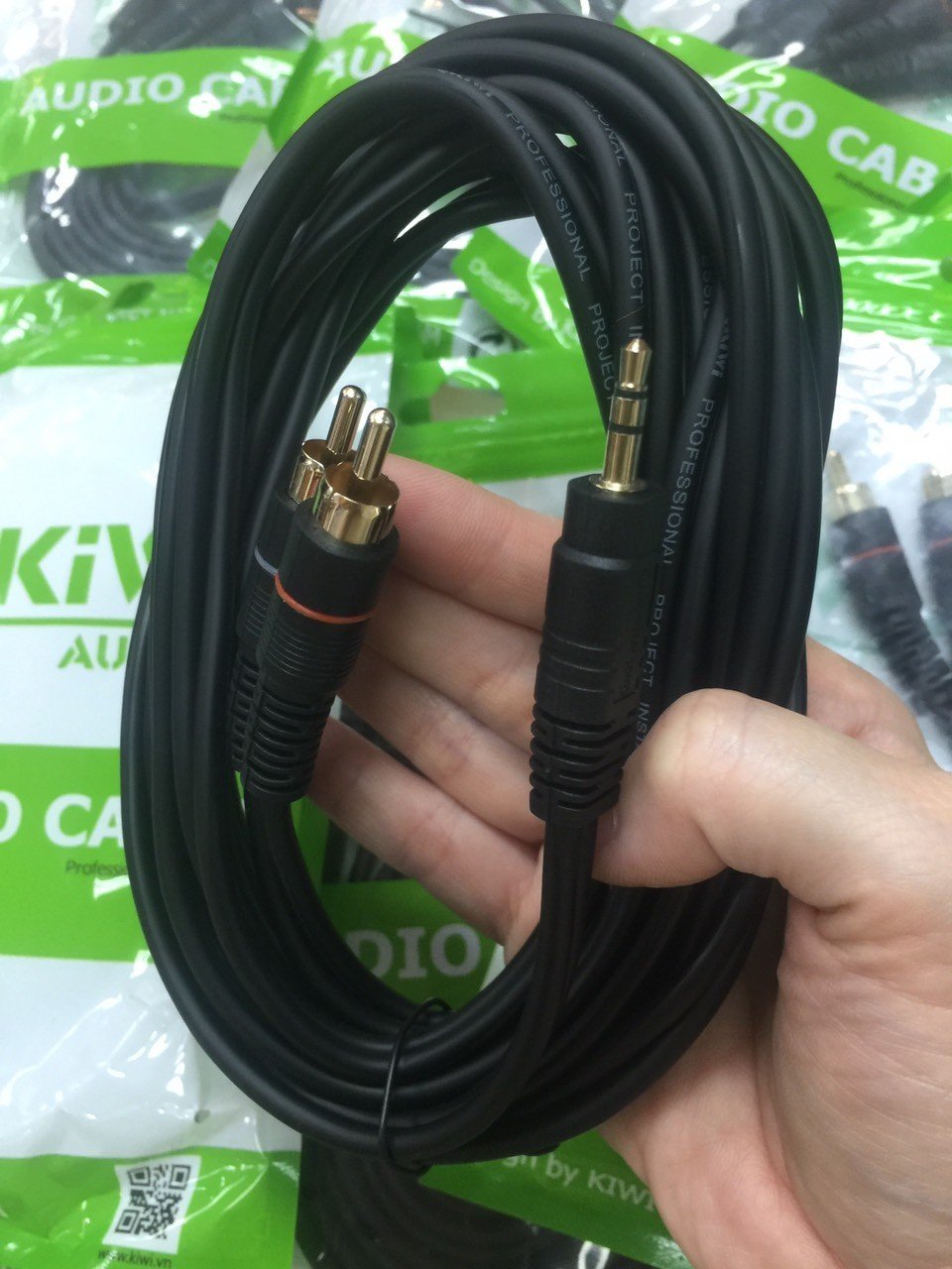 Dây kiwi 2RCA ra 2RCA, dây 2av ra 2av lõi đồng