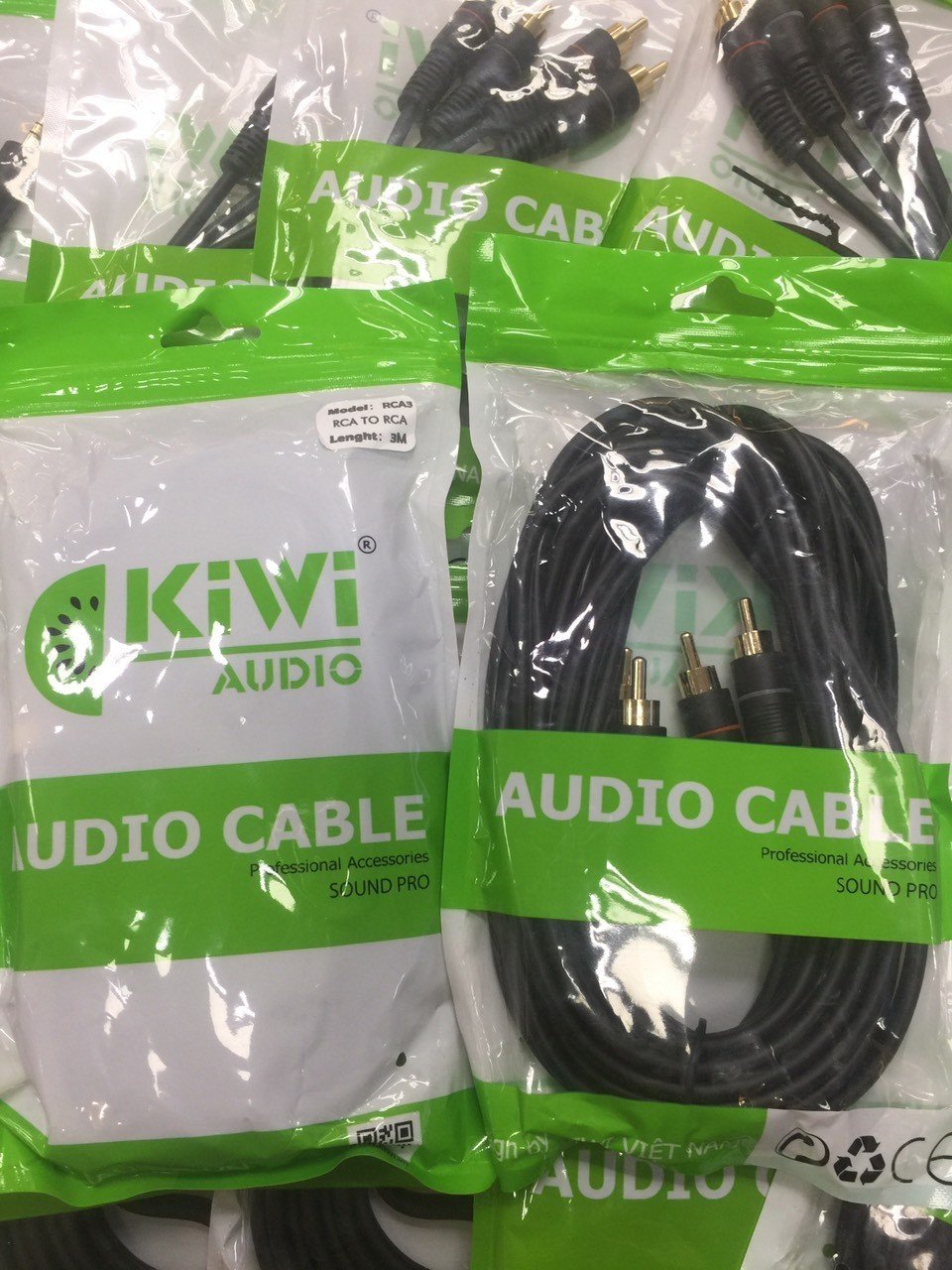Dây kiwi 2RCA ra 2RCA, dây 2av ra 2av lõi đồng