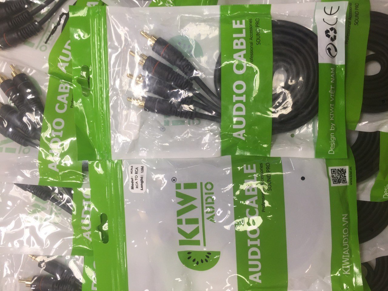 Dây kiwi 2RCA ra 2RCA, dây 2av ra 2av lõi đồng