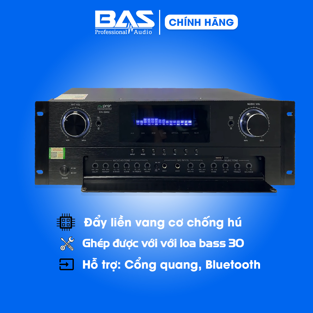 Đẩy liền vang AVPRO KA-888II