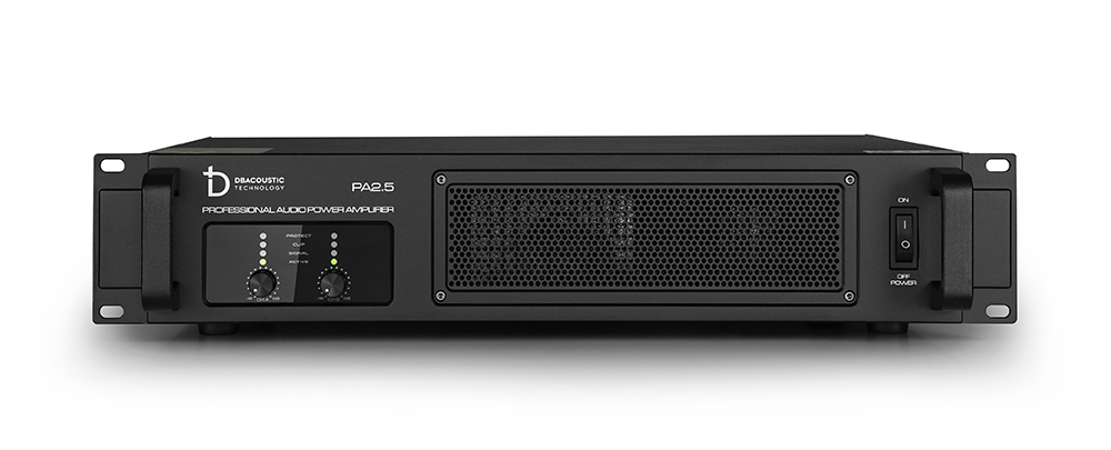Đẩy 2 kênh dBacoustic PA2.5, công suất 2x500W