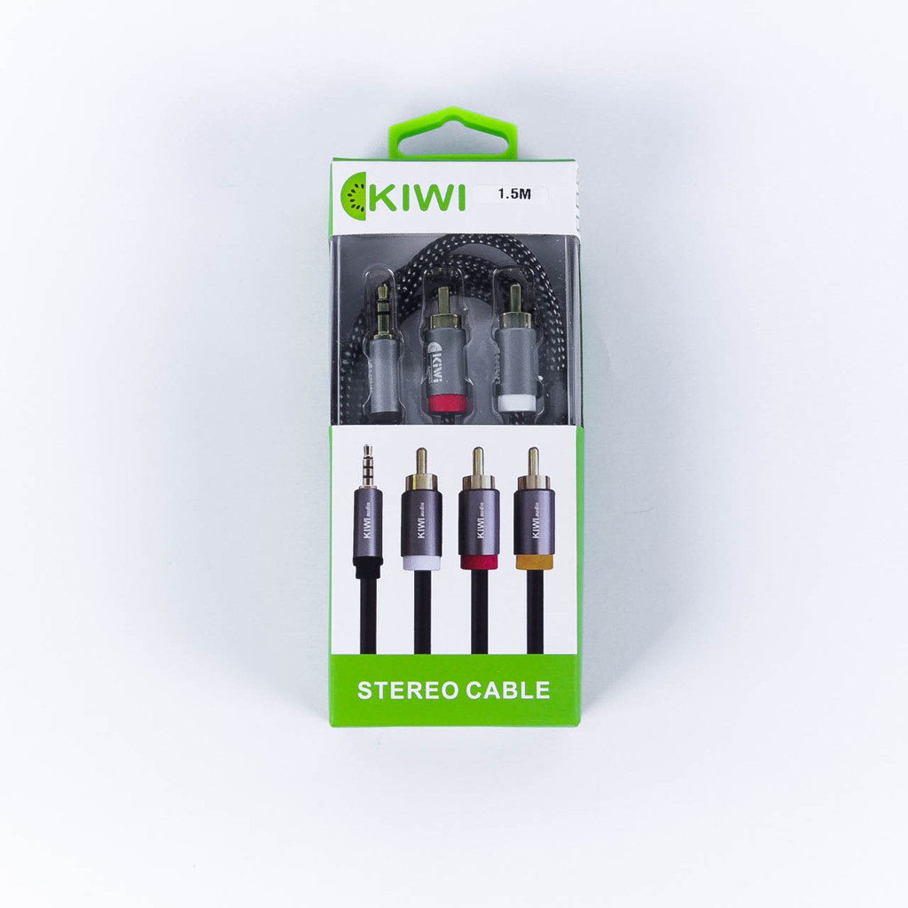 Dây 3.5mm to 2RCA Kiwi AV (hộp)