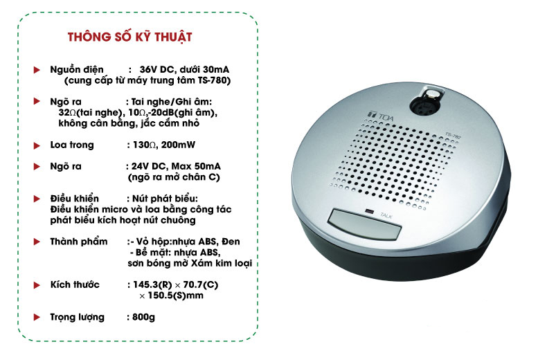Mic hội thảo, mic hội nghị cao cấp TOA