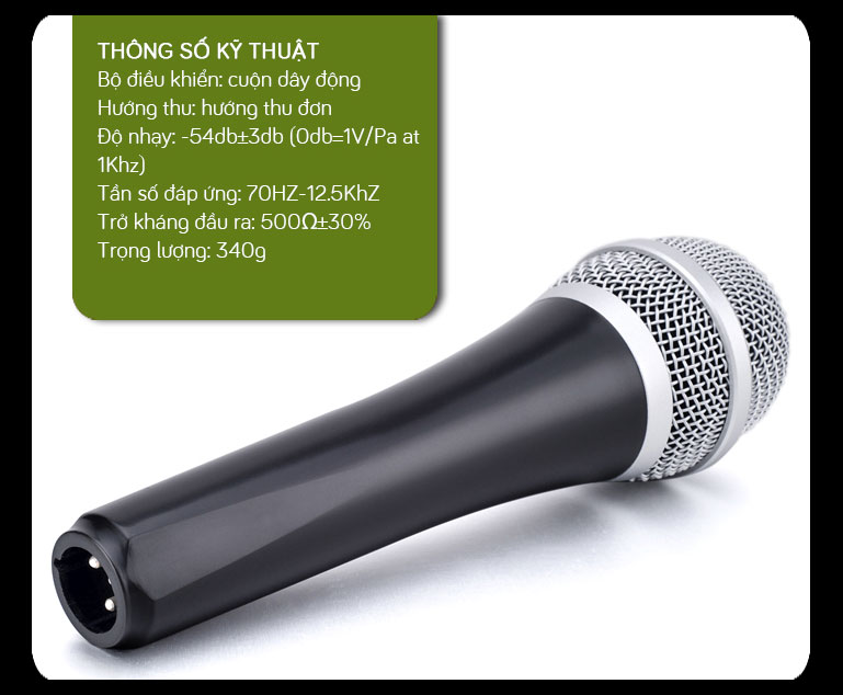 Mic có dây Takstar E-340
