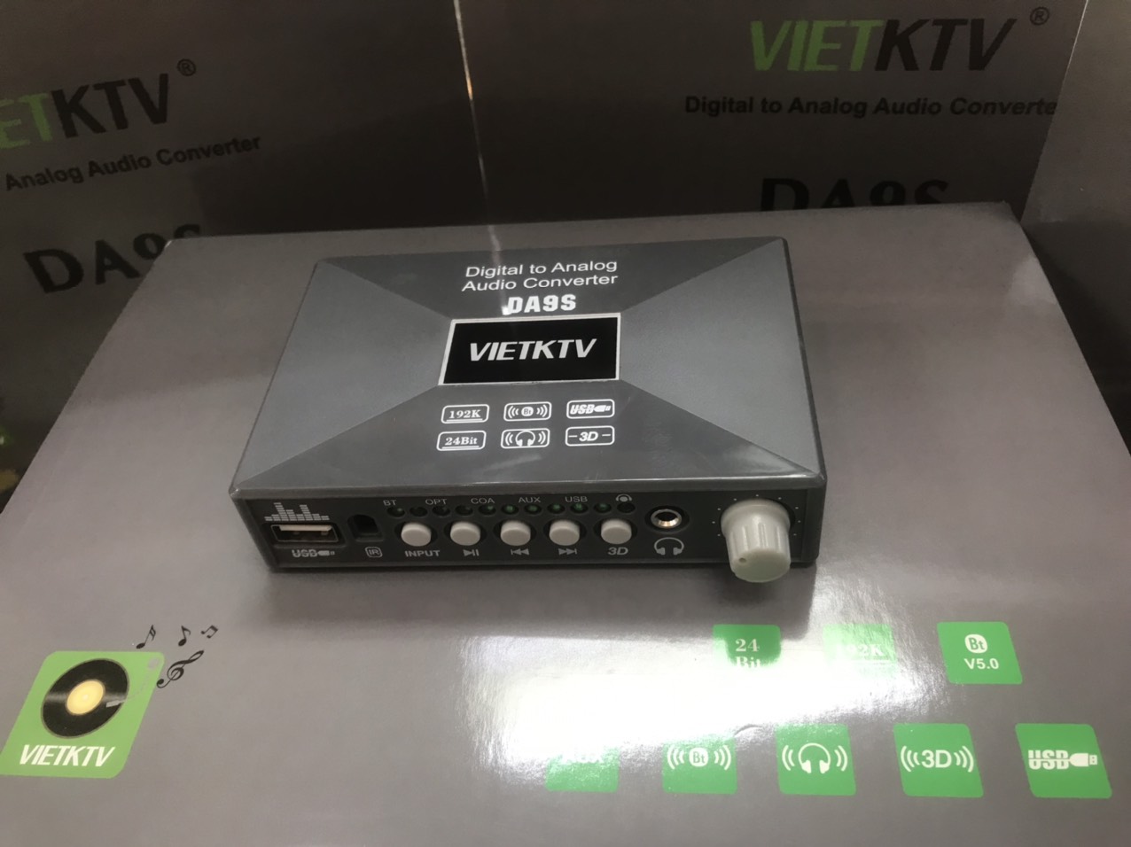 VIETKTV DA9S - DAC GIẢI MÃ ÂM THANH OPTICAL TỐT NHẤT 2022, Chuyển đổi âm thanh cao cấp