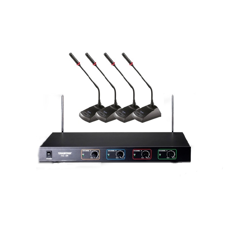 Mic hội nghị không dây Takstar TC-4R ( Bộ 4 micro hội thảo không dây ) Hàng chính hãng
