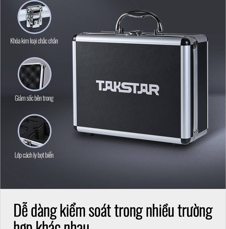 Máy trợ giảng không dây Takstar E261W kèm mic cầm tay, công suất lớn 25W, hỗ trợ Bluetooth, tiếng trong & sáng, loa trợ giảng E261W chính hãng Takstar, bảo hành 12 tháng