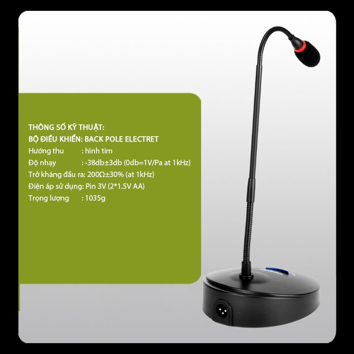 Micro hội nghị hội thảo có dây Takstar MS 118