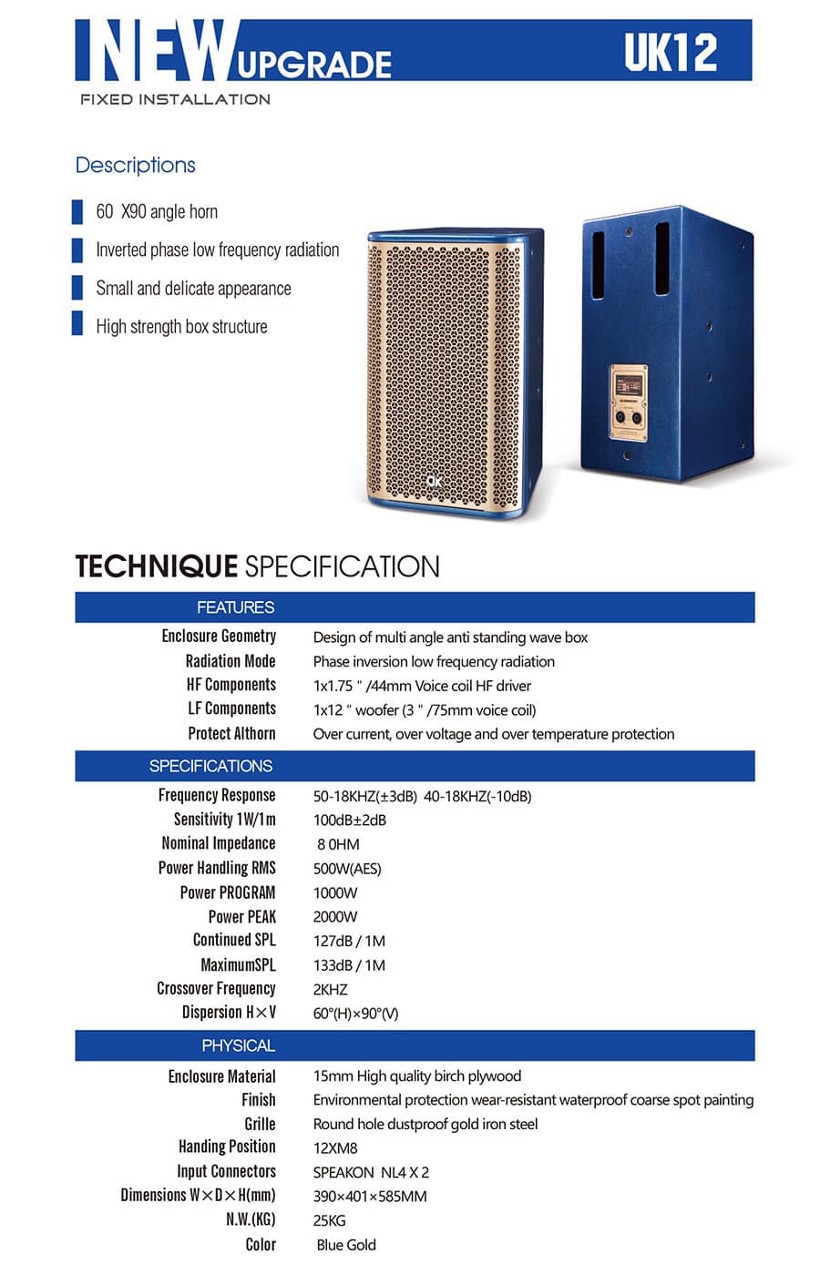 Loa DARDANKING DK UK12K hàng chính hãng nhập khẩu bass 30, loa sơn mài cao cấp karaoke chuyên nghiệp, quán hát, sân khấu, sự kiện