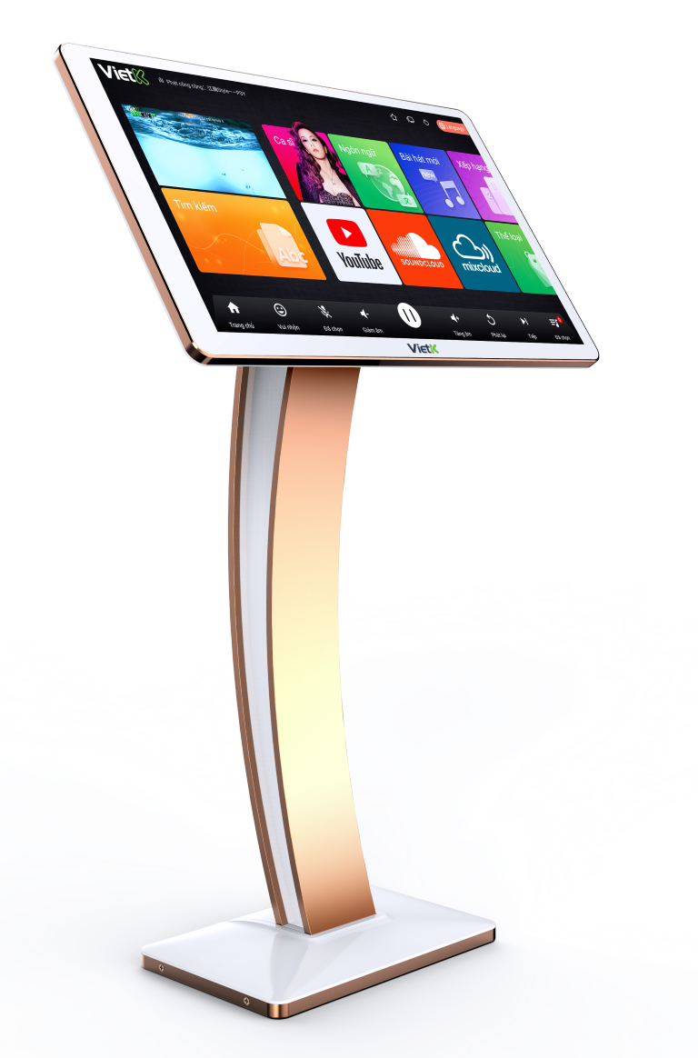 Combo đầu VietK 4K plus 4T, màn 22 inch