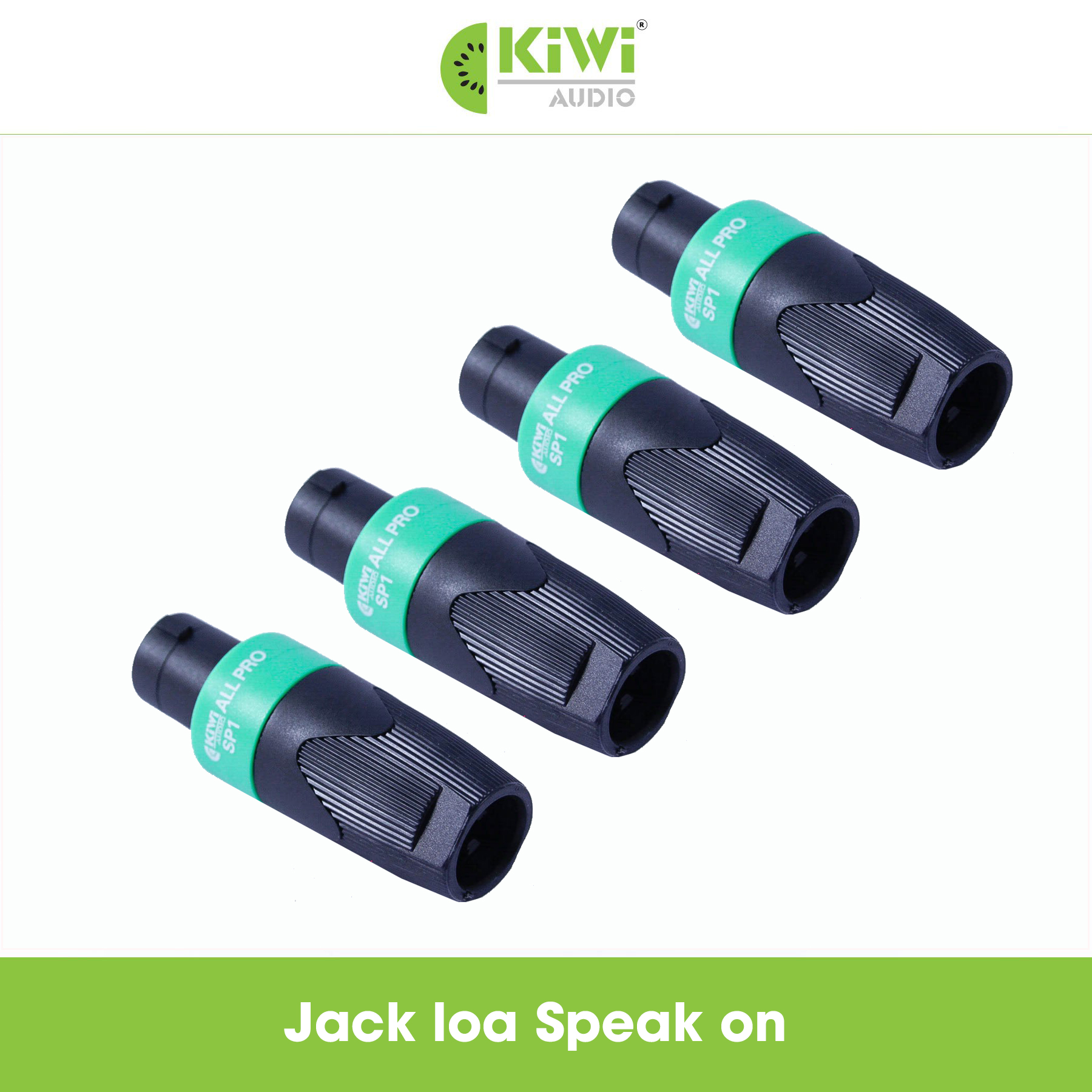 Jack loa Speakon, jack loa rời cao cấp, jack loa cao cấp Kiwi, giắc loa speakon