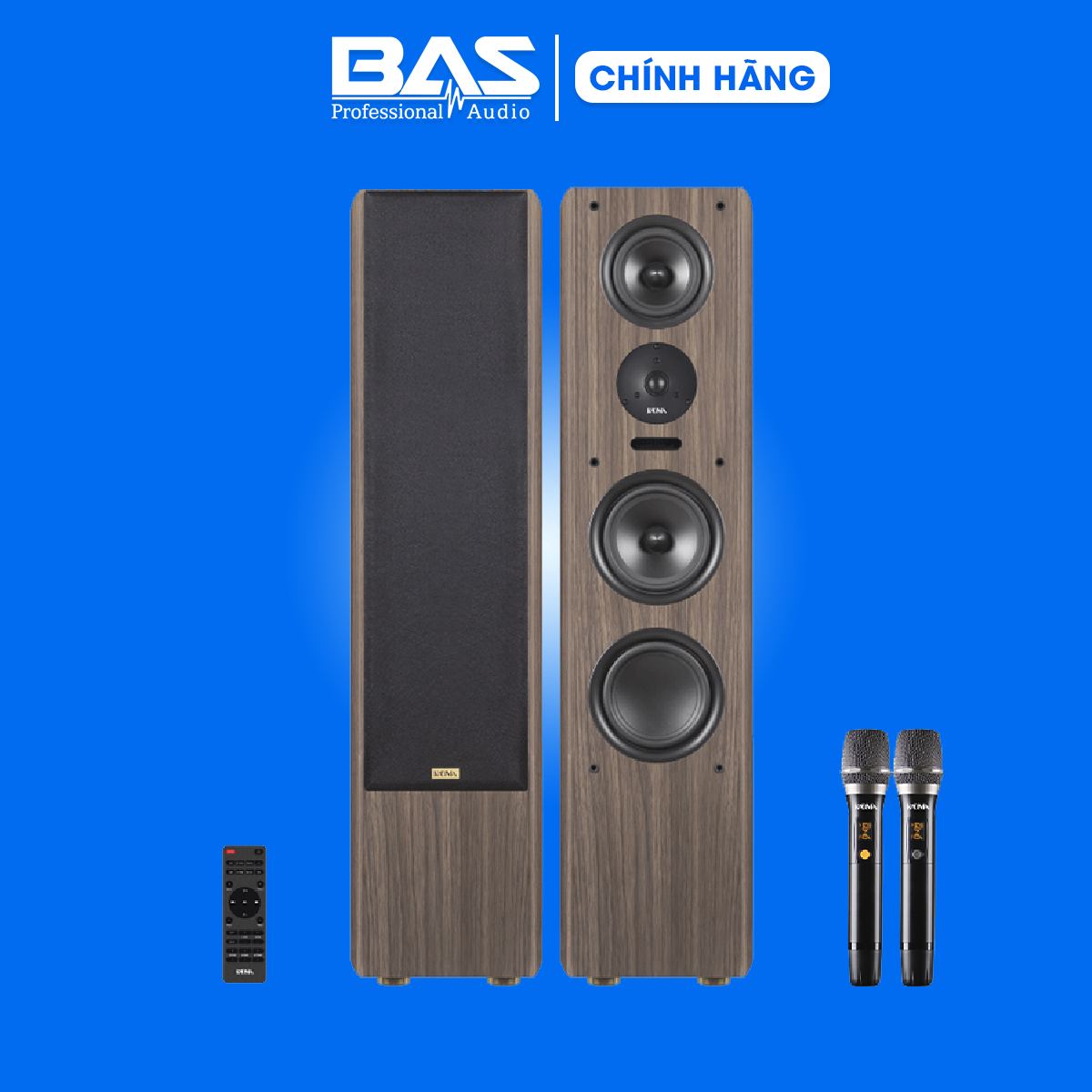 Dàn loa kadma BS68, bass 16cm, công suất 200Wx2, Bluetooth 5.3, optical, HDMI