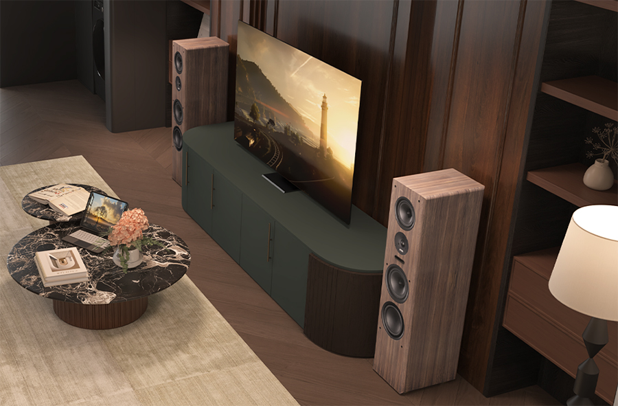 Dàn loa kadma BS68, bass 16cm, công suất 200Wx2, Bluetooth 5.3, optical, HDMI